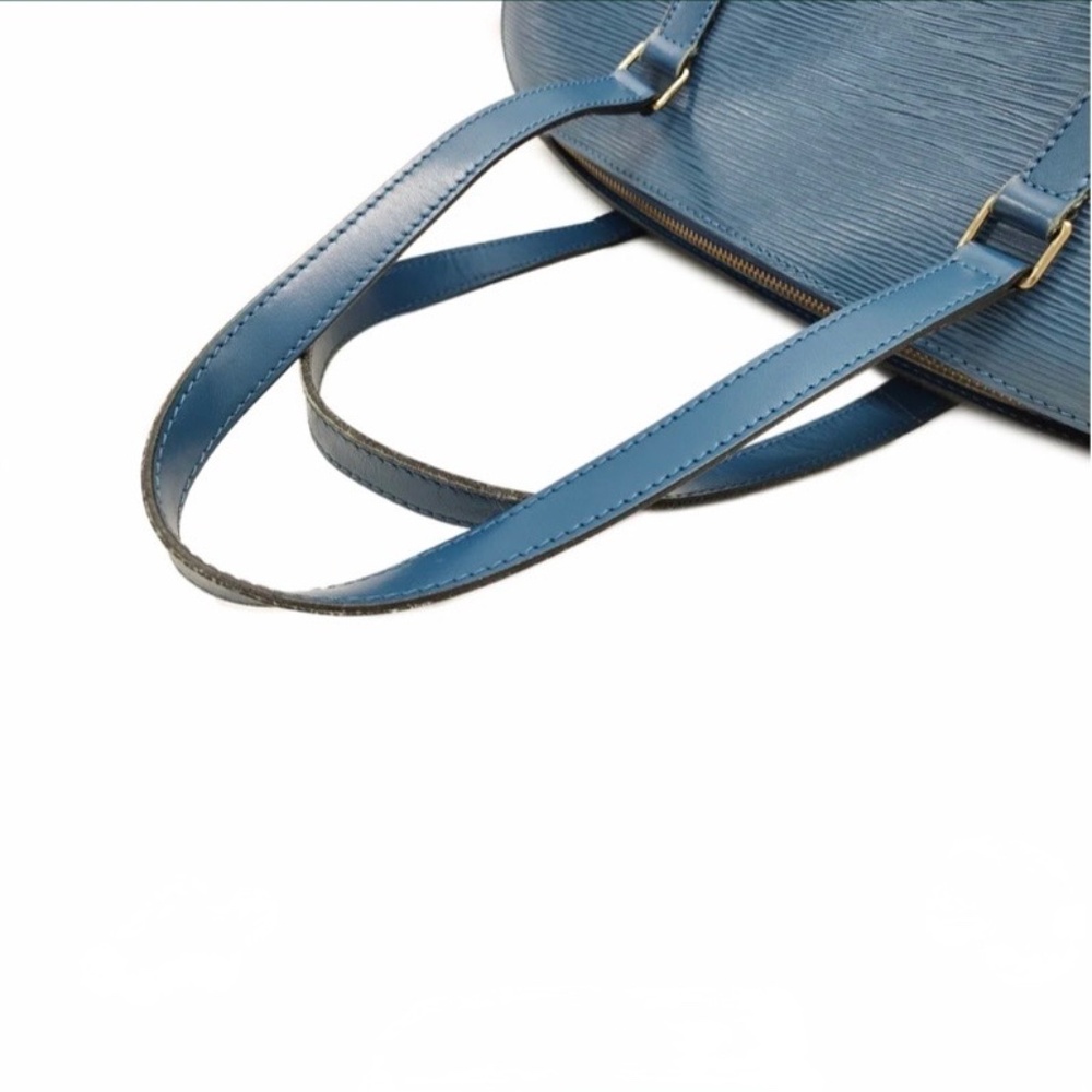 LOUIS VUITTON Epi Soufflot Hand Bag Blue includes dust bag. - Picture 4 of 10